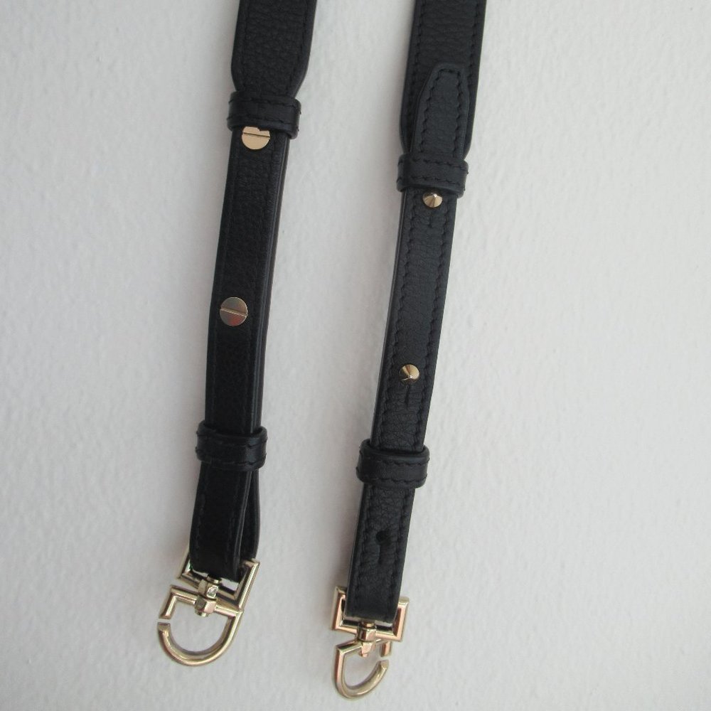 Givenchy Leather Strap for Antigona Bag, Replacement Strap for Bag 47" L, Black